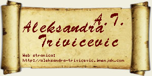 Aleksandra Trivičević vizit kartica